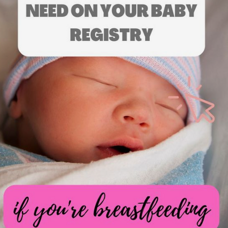 What to put on your registry if you're breastfeeding