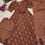 Thumbnail: Brown Exquisite Vaishnavi Flower Printed Partywear Muslin Gown Suit Set With Dupatta