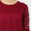 Thumbnail: A Girl in Summer Comfort Regular Sleeves Self Design Women Maroon Casual Top