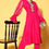 Thumbnail: A Girl in Red Solid Viscose Rayon Nuovo Sleeves Kurta Set