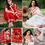 Thumbnail: Collage of 2 Womens in Designers C pallu Work Partywear Organza Silk Saree