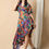 Thumbnail: A Girl in Stylish Printed Multicolor One Pieces Dress