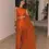 Thumbnail: A Girl in Orange Trendy Sadaf Kanwal Ready To Wear Kurti With Pant & Dupatta Salwar Suit Set