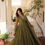 Thumbnail: A Beautiful Girl Wearing green georgette gown with dupatta