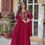 Thumbnail: Navratri Special Pink Georgette Embroidery Work Gown Dress & Dupatta Set For Women