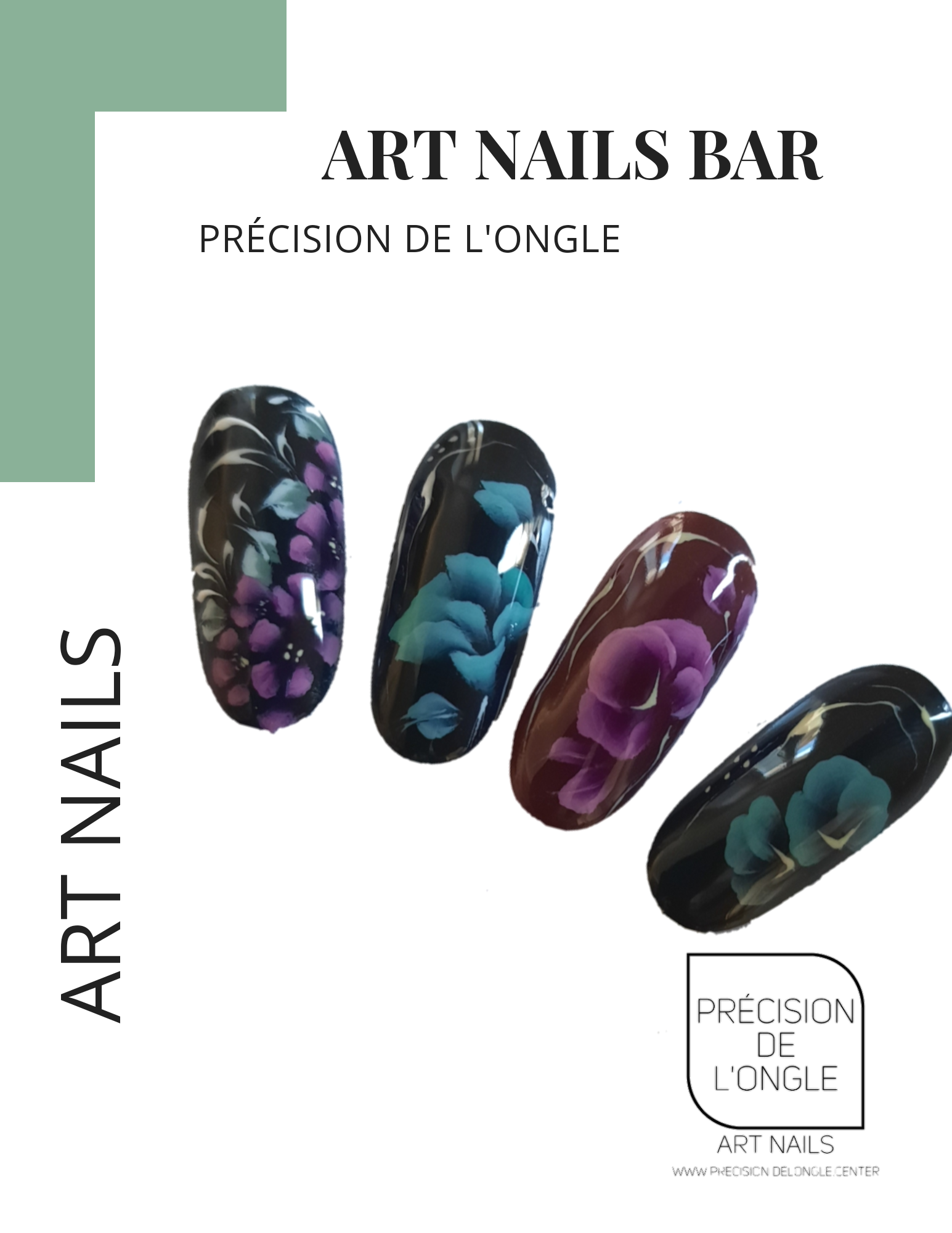 One stroke art nail