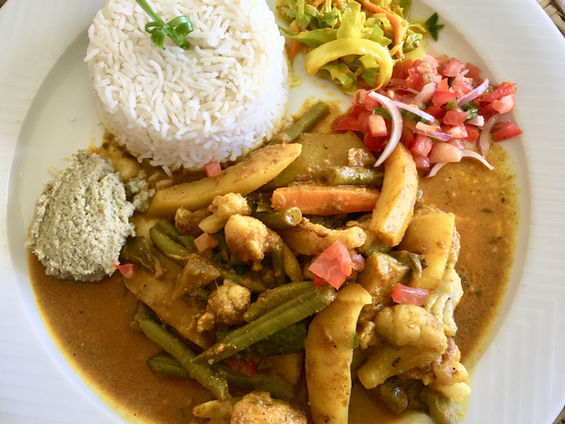 Curry de légumes au lait de coco