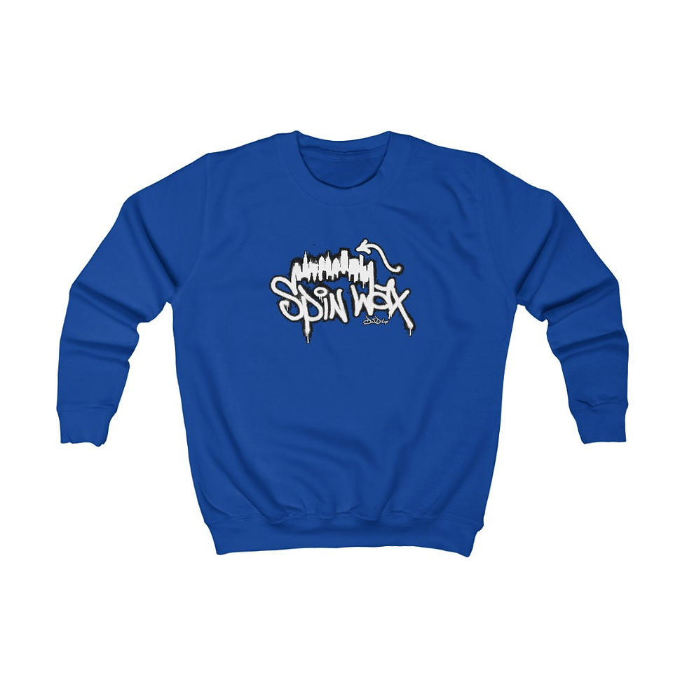 Thumbnail: Spin Wax "Rep City White Logo" Kids Sweatshirt