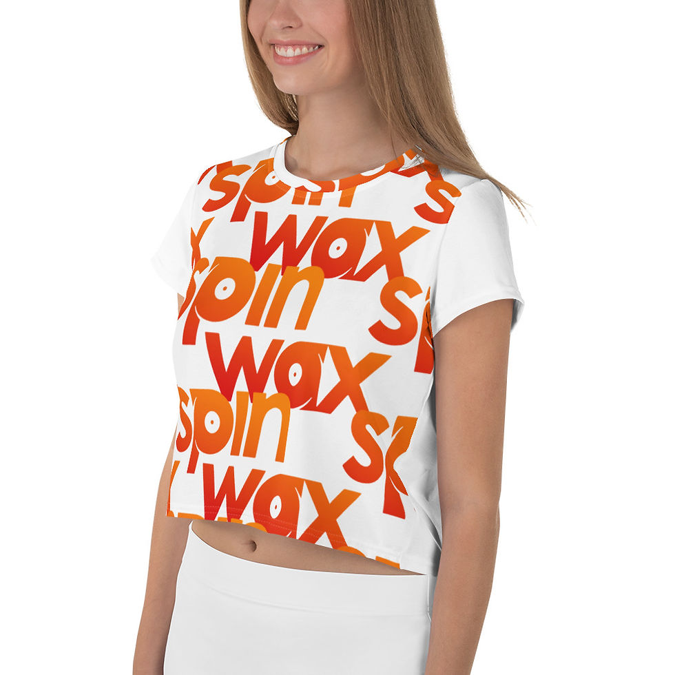 Thumbnail: Spin Wax "Busy Logo" Loose Fit Crop Tee