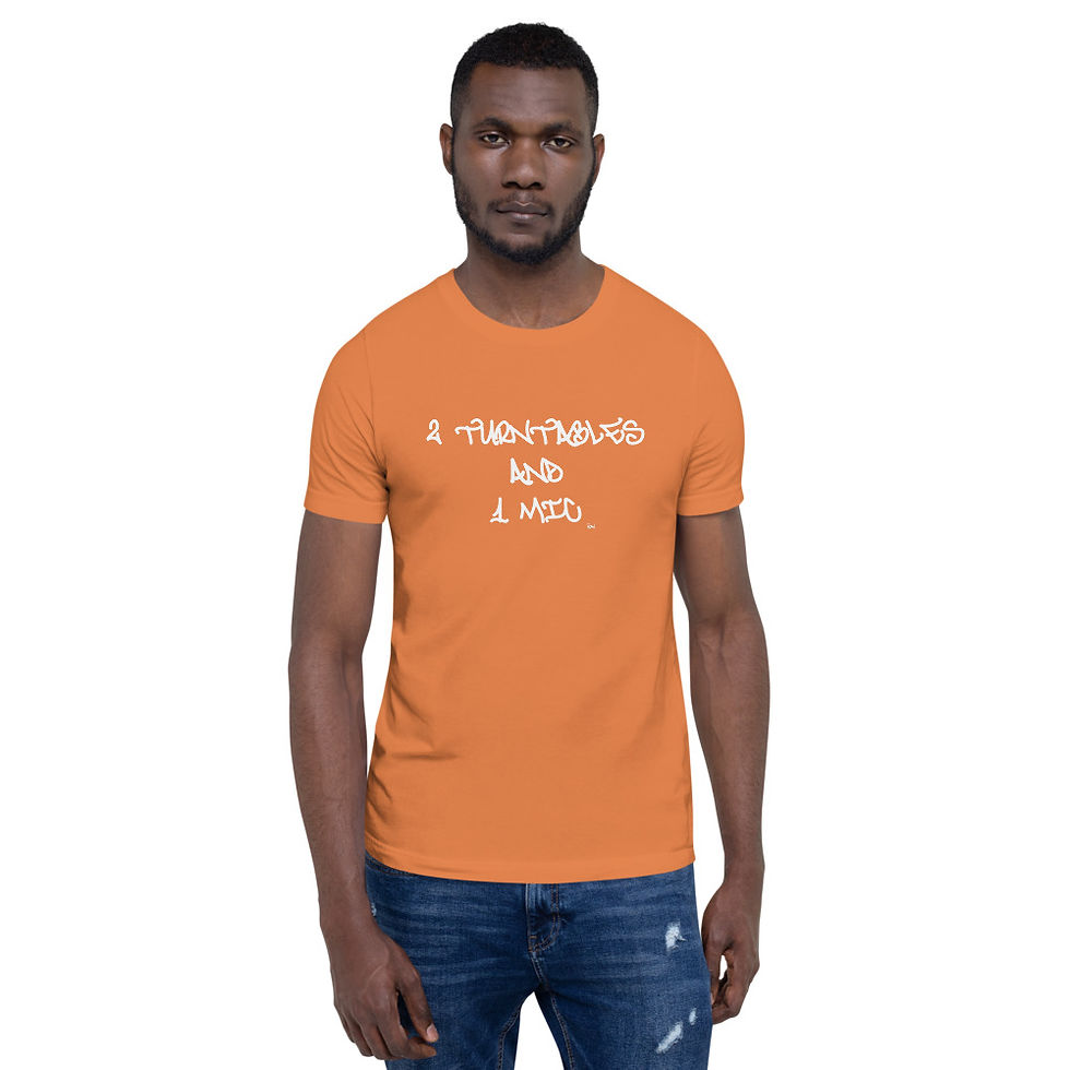 Thumbnail: SW "2 turntables and 1 mic" Short-Sleeve Unisex T-Shirt