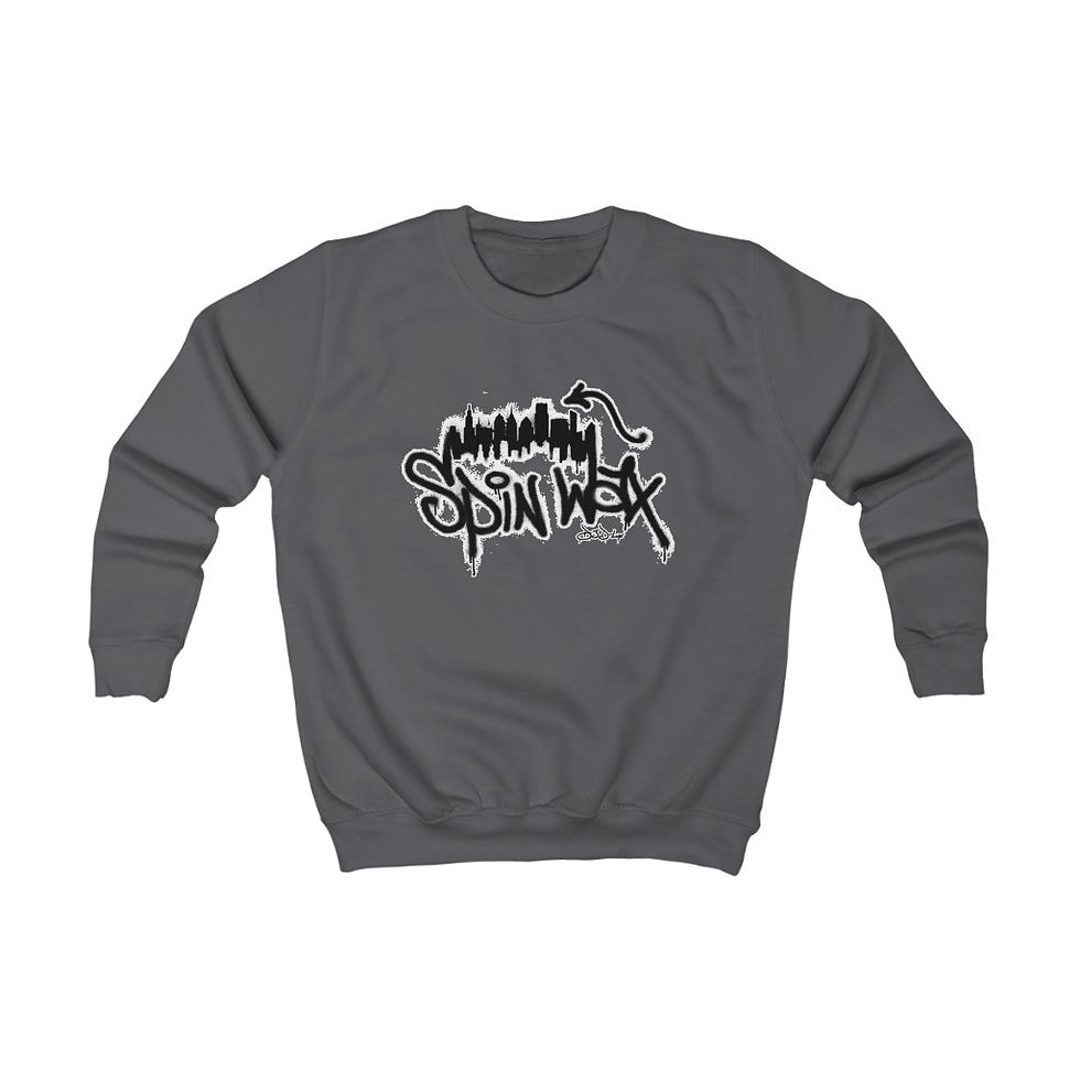 Thumbnail: Spin Wax "Rep City Black Logo" Kids Sweatshirt