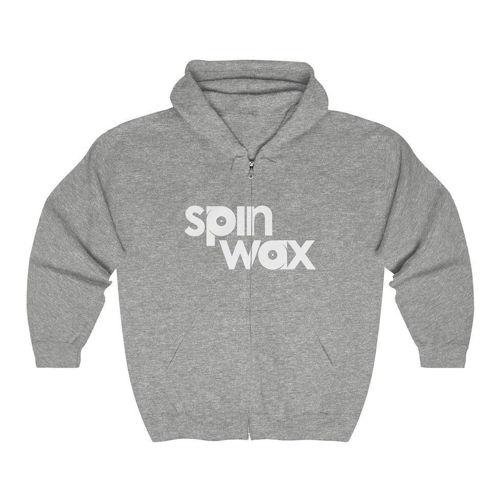 Thumbnail: Spin Wax Unisex Full Zip Hooded Sweatshirt
