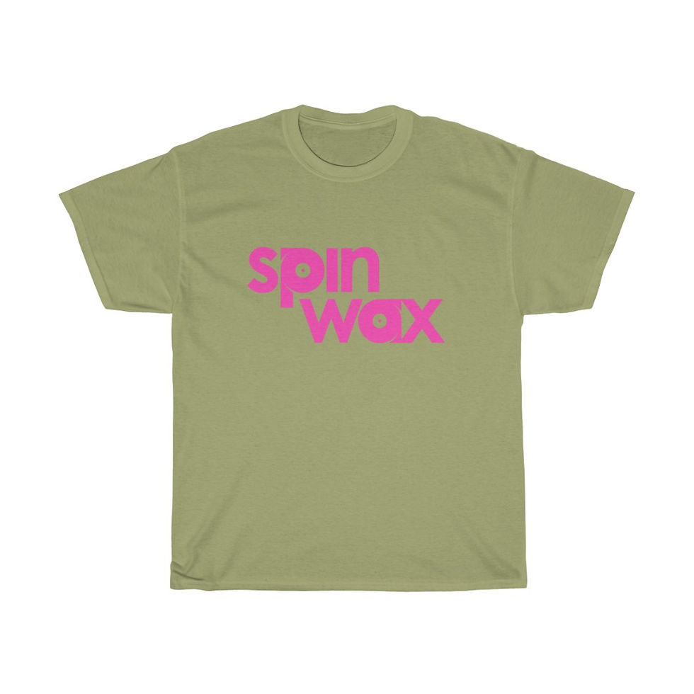 Thumbnail: Spin Wax Classic "Pink Logo" Unisex Heavy Cotton Tee