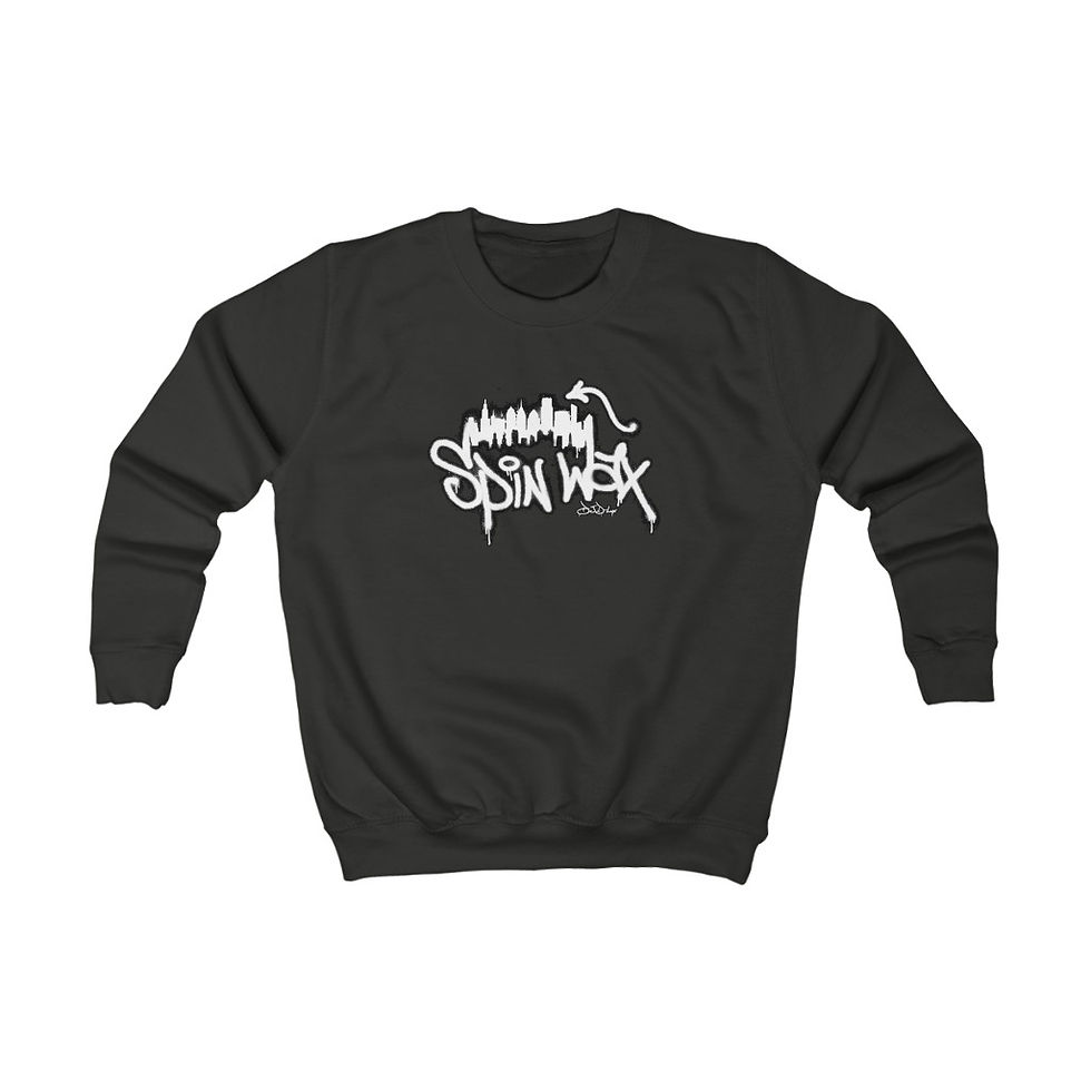 Thumbnail: Spin Wax "Rep City White Logo" Kids Sweatshirt