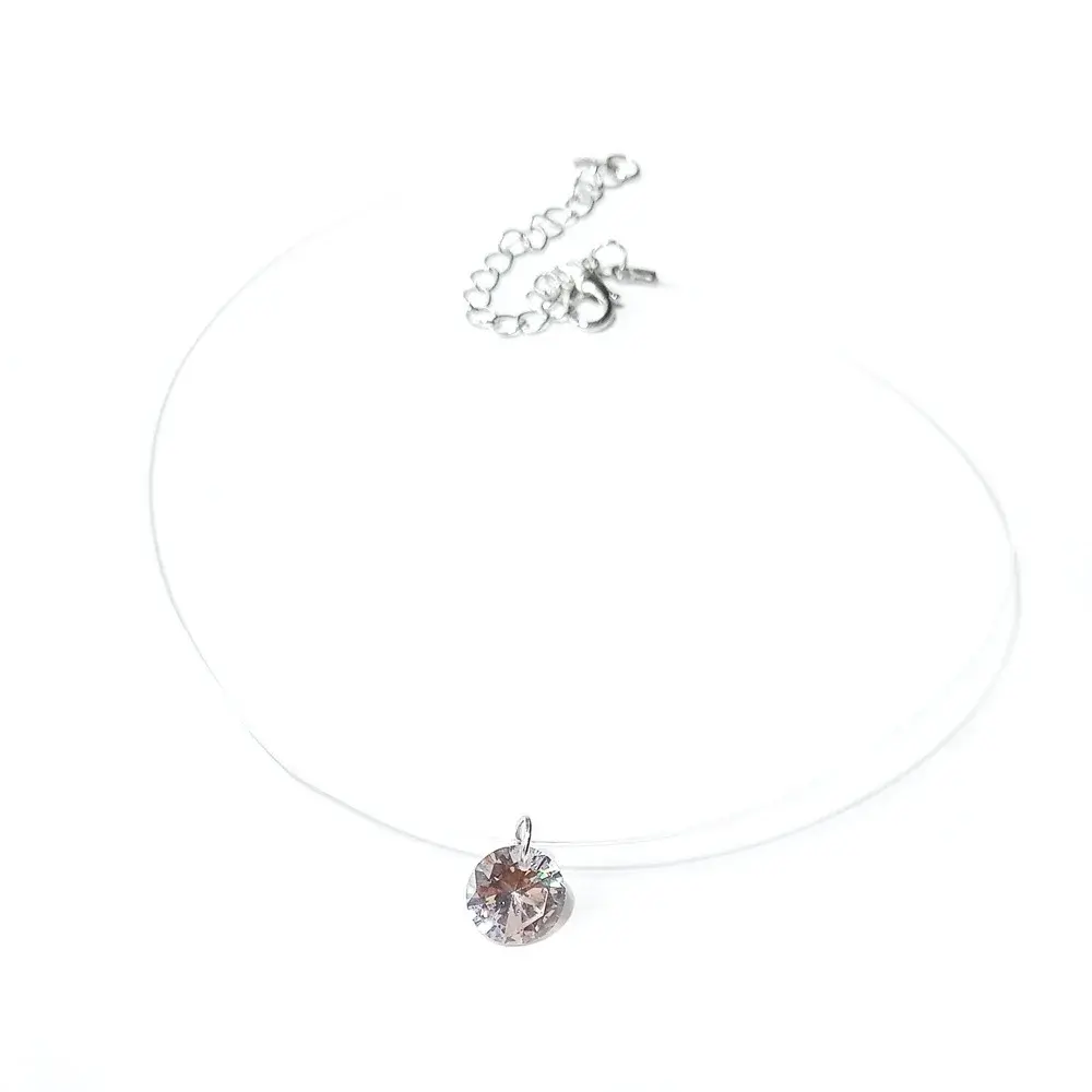 Bohemian Moon Star Crystal Heart Choker Necklace Pendant Jewelry Gift
