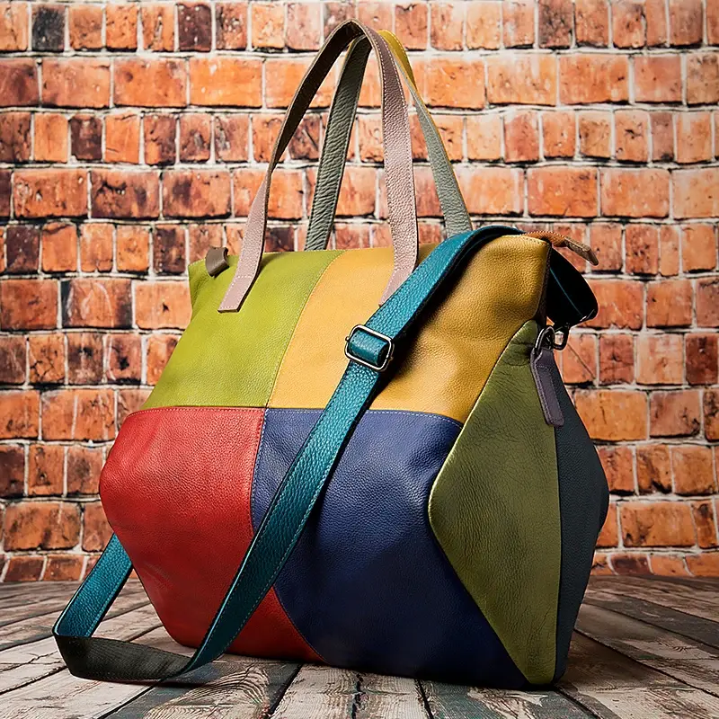 Thumbnail: Women Luxury Leather Crossbody Shoulder Handbag Tote Bag Adjustable Strap