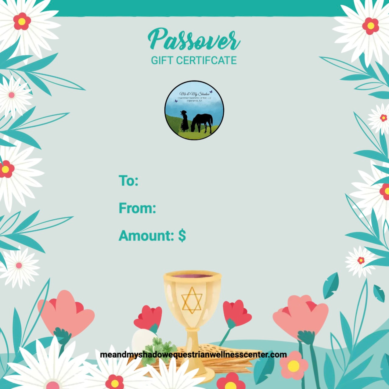 9-Passover Gift Certificate