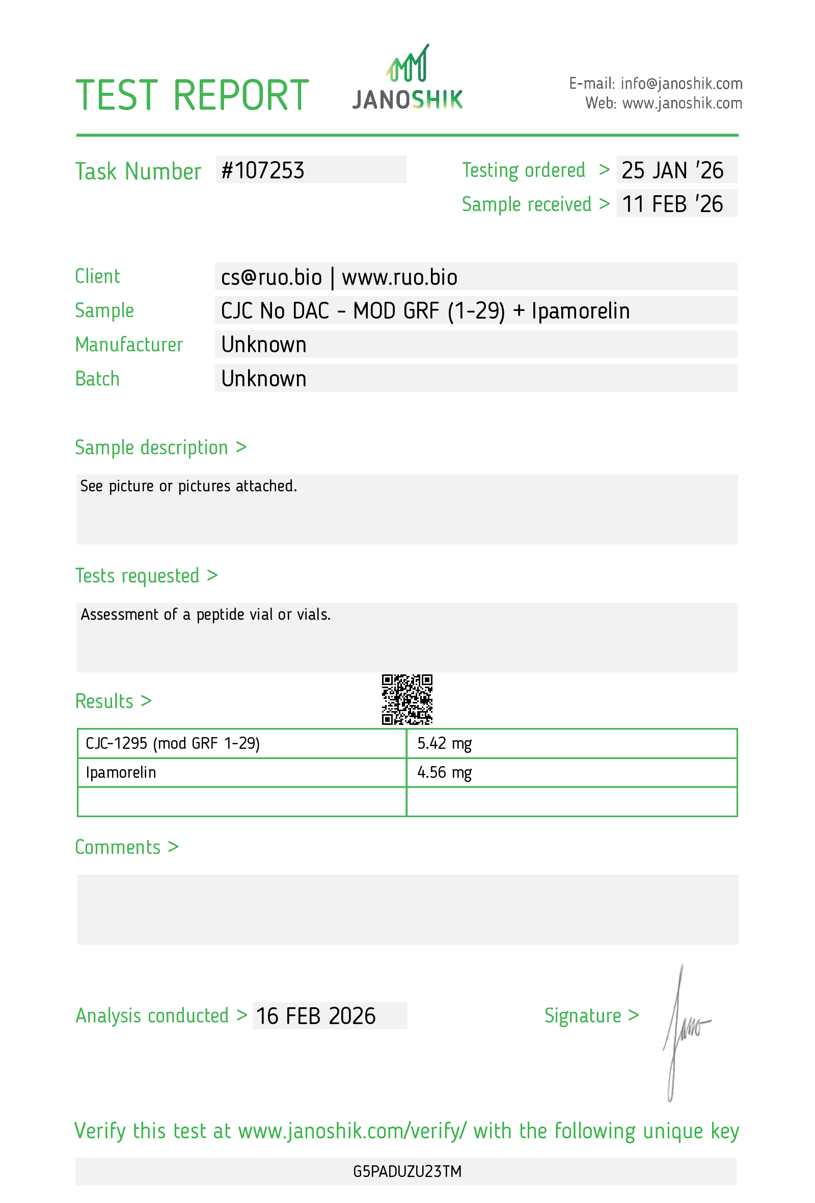CJC-1295 + Ipamorelin