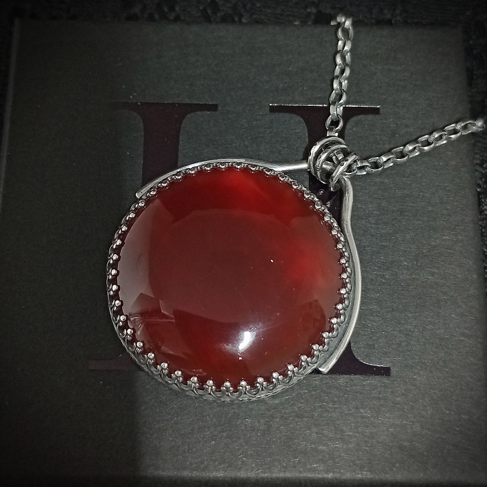 Thumbnail: Rosa Pendant With Carnelian