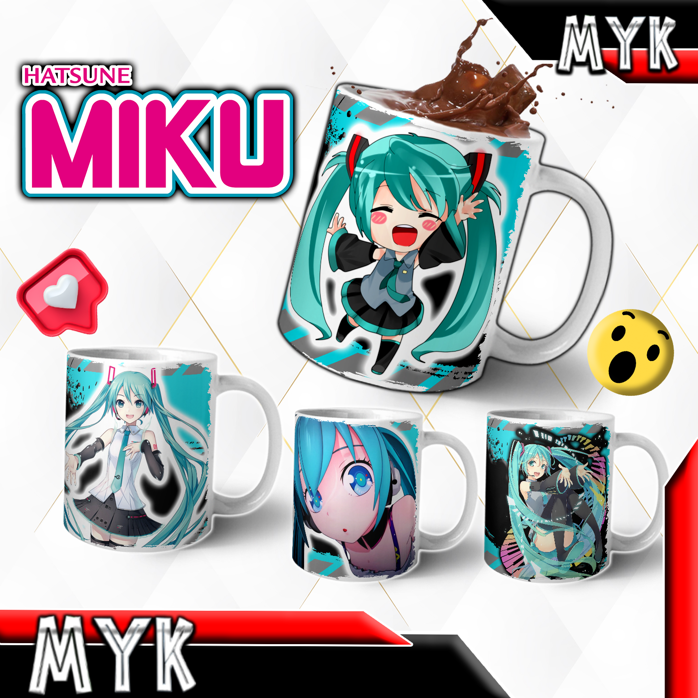 MIKU ANIME MUG DESIGN
