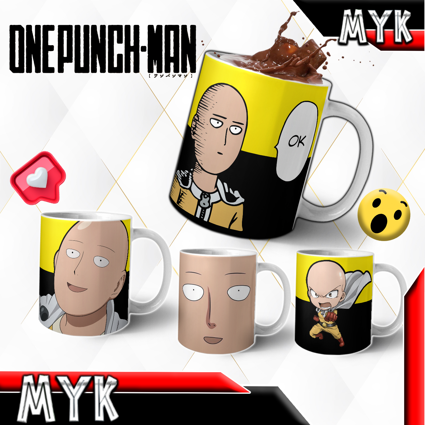 ONE PUNCH MAN ANIME MUG DESIGN