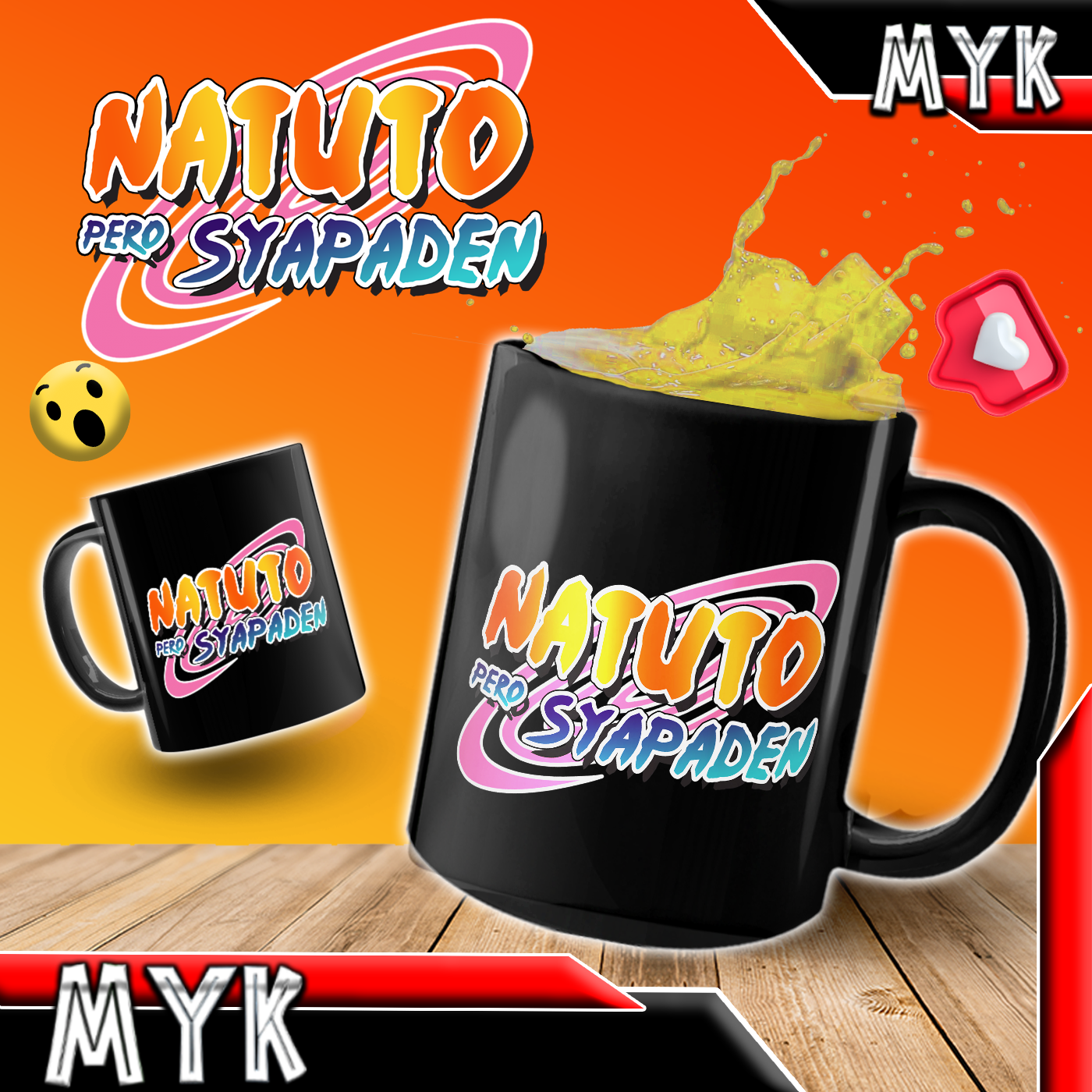 NARUTO SET 3 ANIME MUG DESIGN