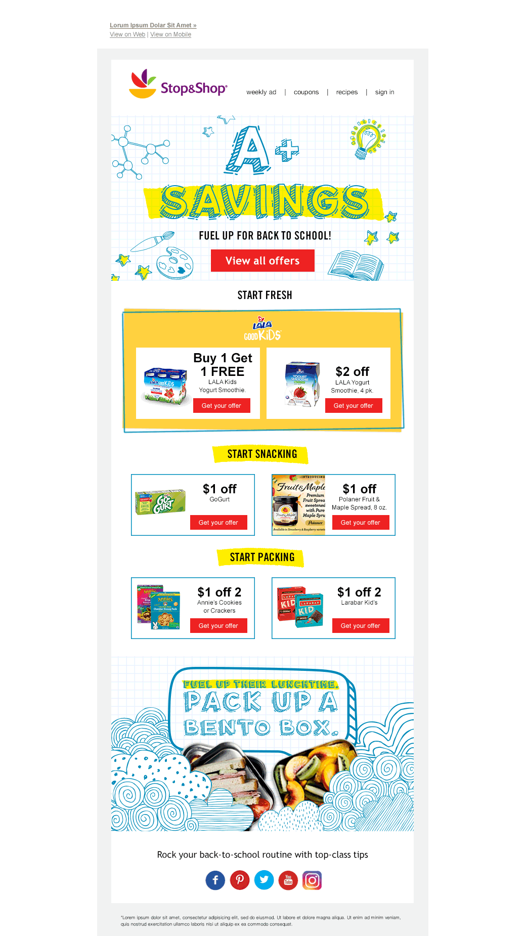 Stop & Shop | Back to School