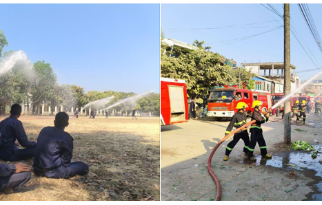 Fire Prevention Activities Before Summer Season in Arakan Being Actively Carried Out by the Arakkha Fire Department