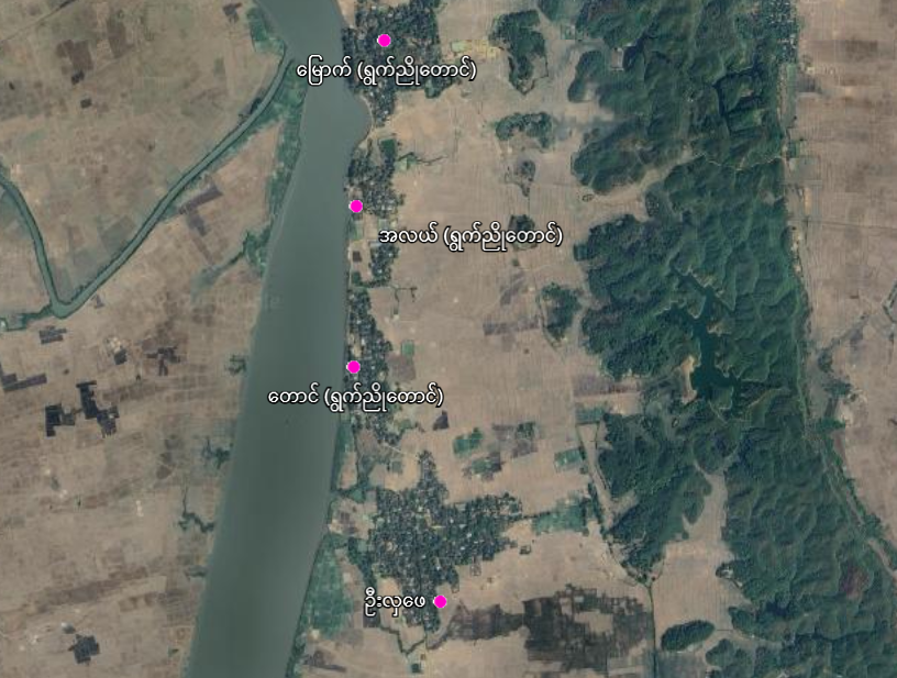 Villages mentioned in the Guardian report