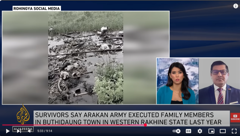 Recent Report by Al Jazeera (photoscreenshot)