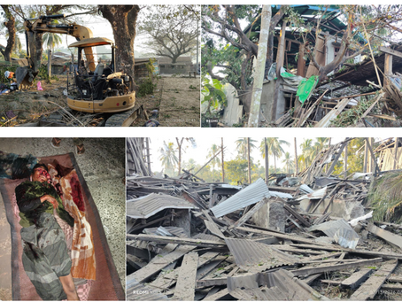 Many Killed and Injured in Military Commission Airstrikes on Two Towns in Arakan