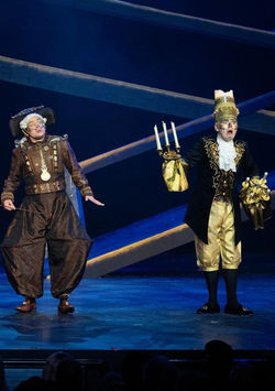 Noah Casner and Dru Loman in Beauty and the Beast at the Renaissance Theatre (2024)