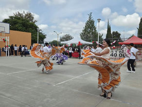 #Aguascalientes // Estudiantes celebran fiestas patrias con gran verbena mexicana en telebachilleratos