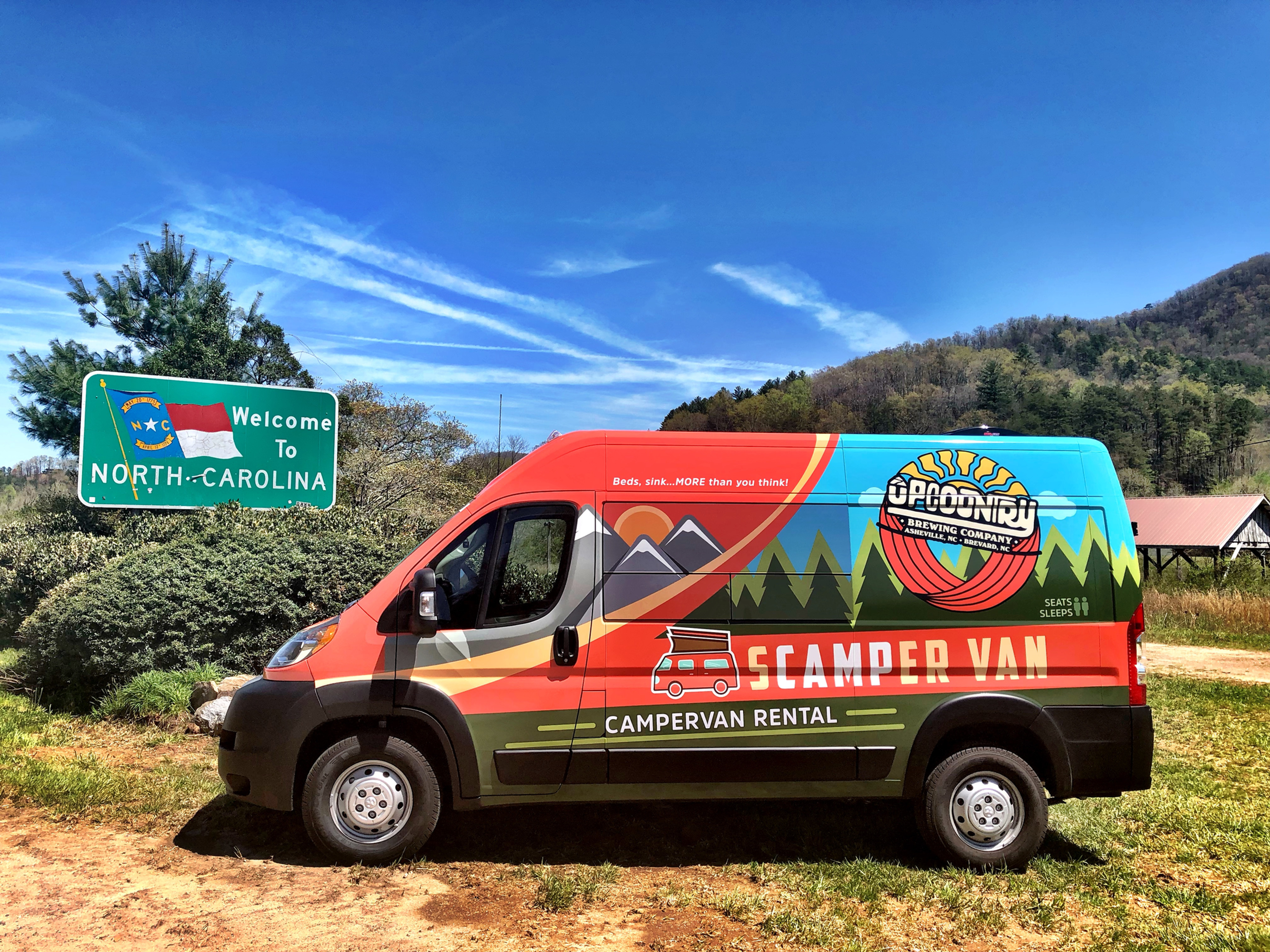 sCAMPer Van Asheville, NC Asheville Adventure Van Rental