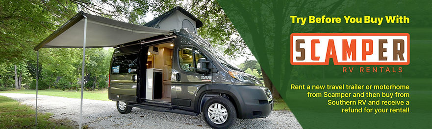 Scamper RV Rentals in Atlanta & McDonough, Class B Vans & Travel Trailers