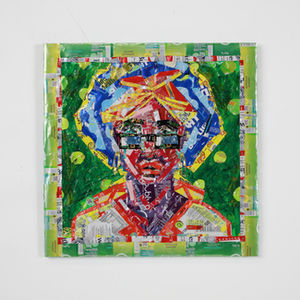 Collage Using Discarded Aluminium Cans