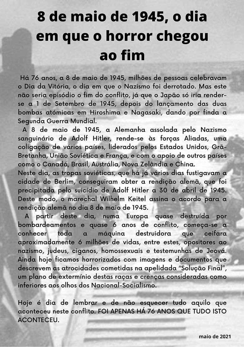 8 de maio de 1945, o dia em que o horror