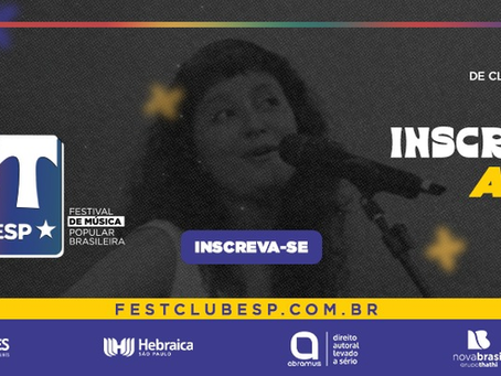 4ª edição do FestClubeSP, festival de música popular brasileira, abre inscrições gratuitas