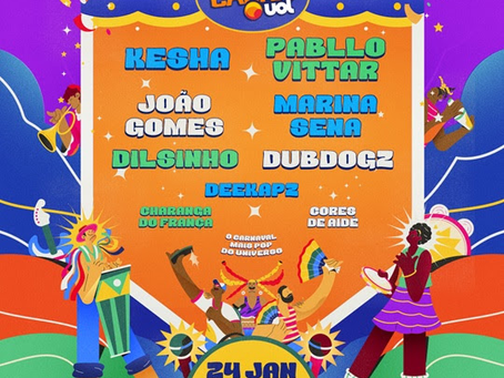 CarnaUOL acontece no sábado no Allianz Parque com Kesha, Pabllo Vittar, Marina Sena e mais