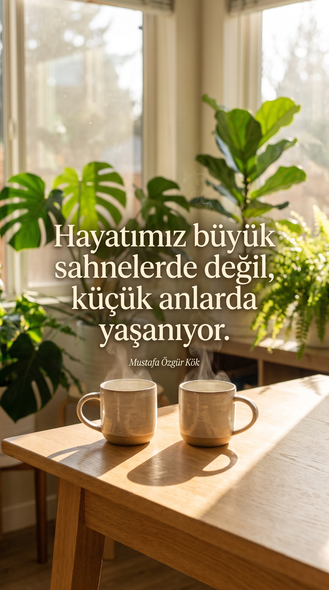 Hayatımız büyük sahnelerde değil, küçük anlarda yaşanıyor.