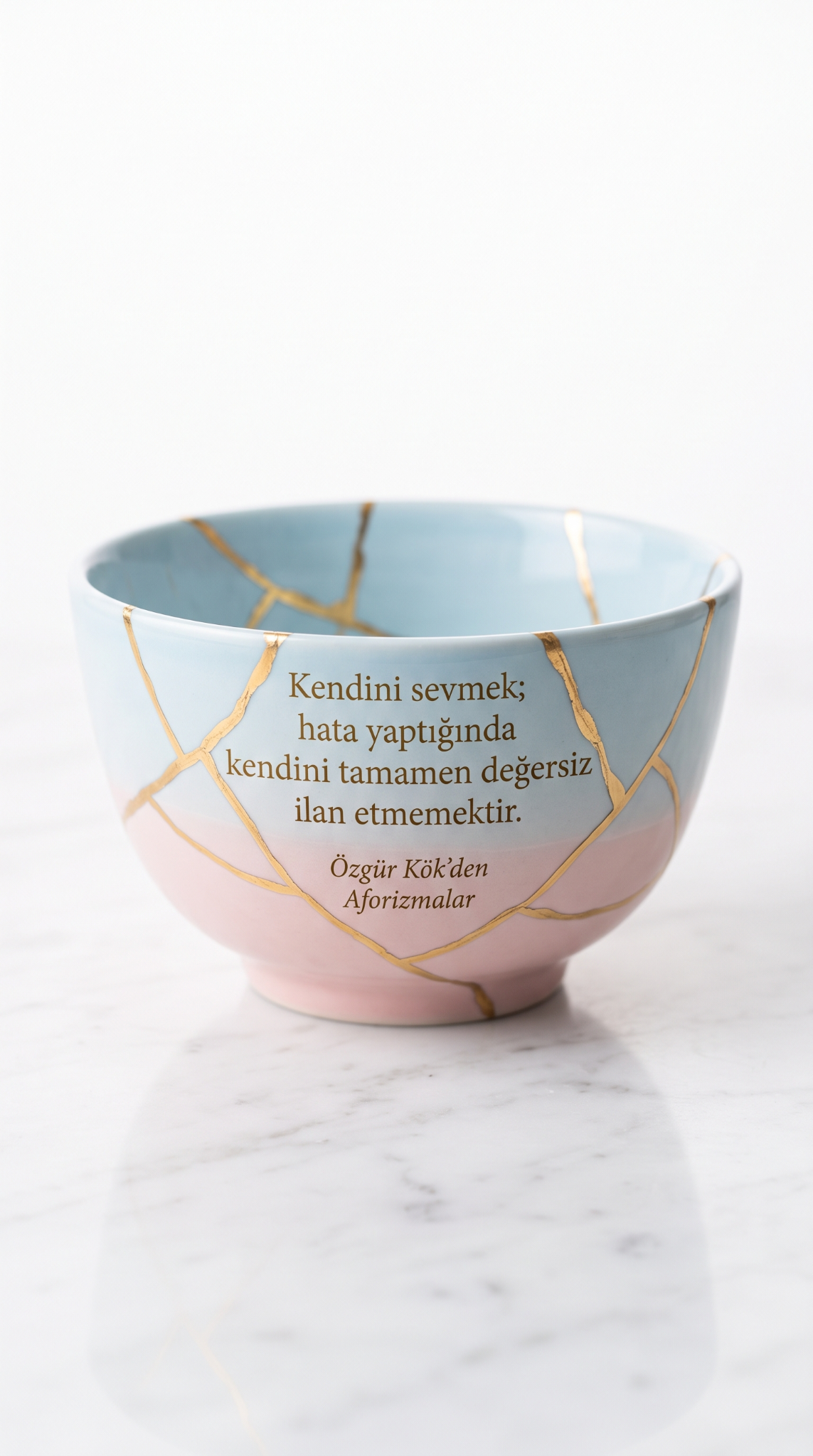 Kendini sevmek; hata yaptığında kendini tamamen değersiz ilan etmemektir.
