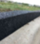 Rubber, Molded, Check Dam, RMU, Check Dam, Inline Curb, Tire Rubber, Crumb Rubber