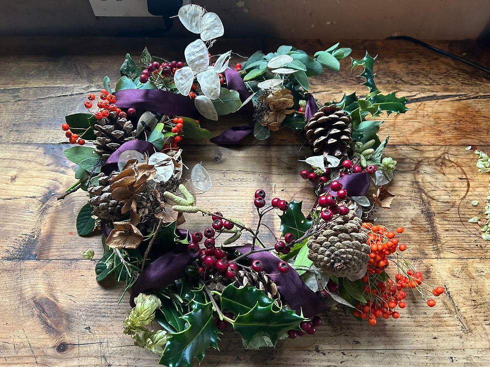 Another mock-up with Honesty seed-heads