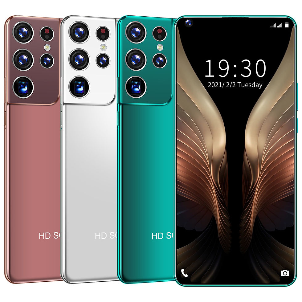 Thumbnail: 7.3inch Smartphone S21 Mobile Phones 12GB+512GB Unlock Android Phone