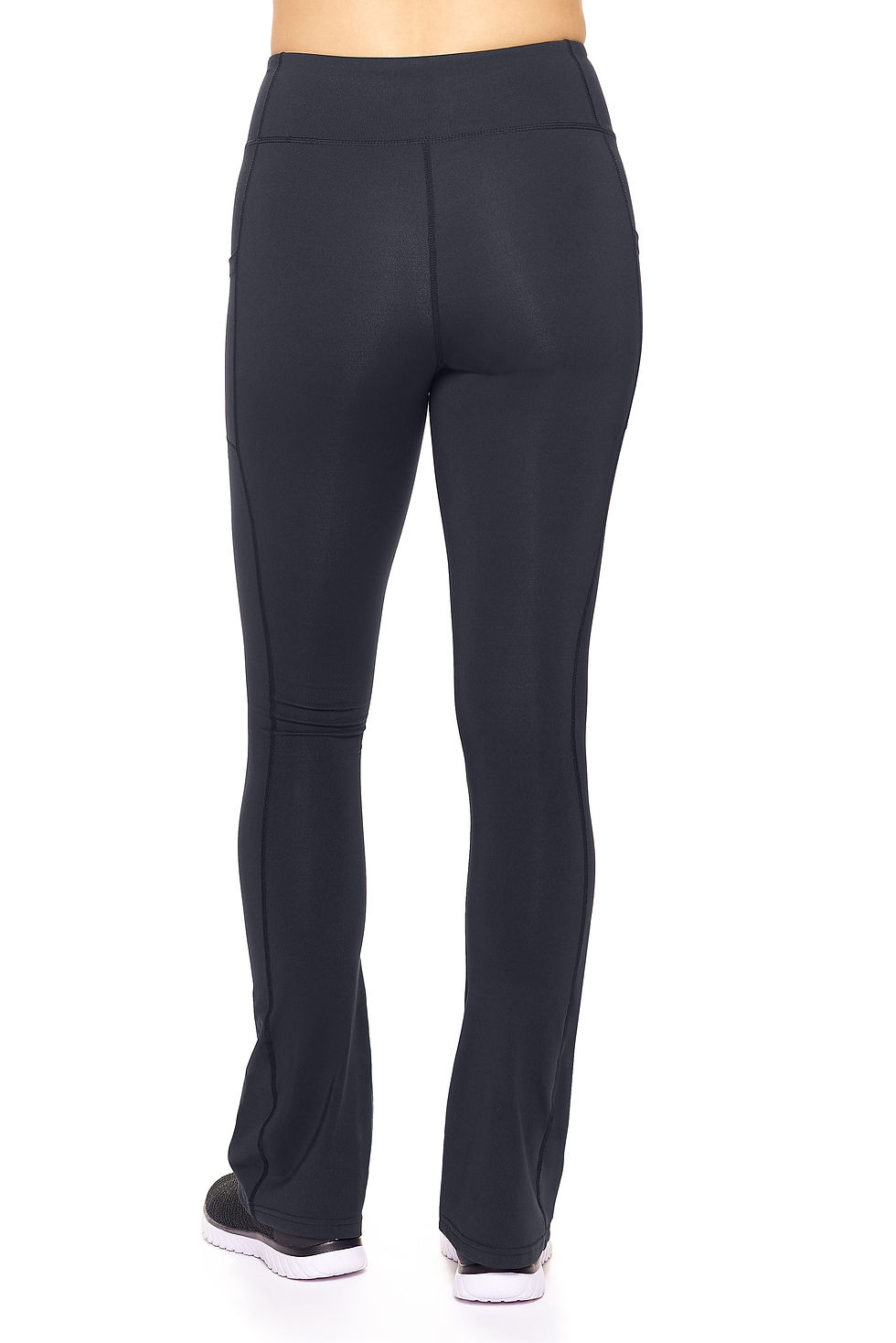 Thumbnail: High-Waist Flare Leggings W/ Cellphone Pockets