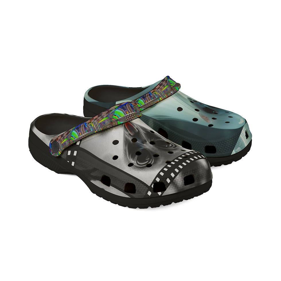 Thumbnail: Alien-et themed EVA Foam Rubber Shoes - Fun & Unique Clogs for Sci-Fi Fans