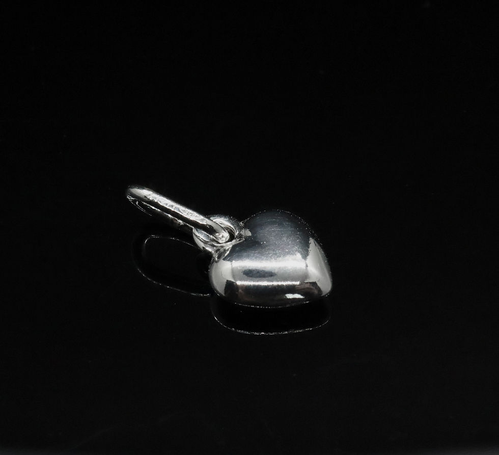 Thumbnail: Silver puffy Heart Pendant