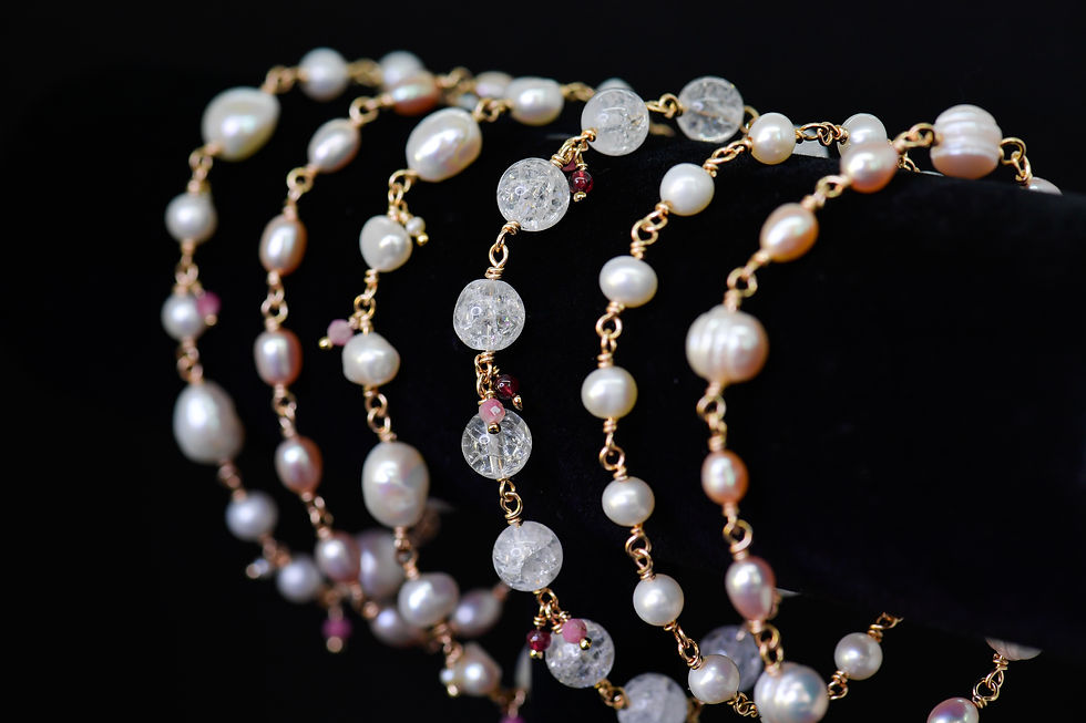 Thumbnail: GF Beading snowflake bracelet (6)