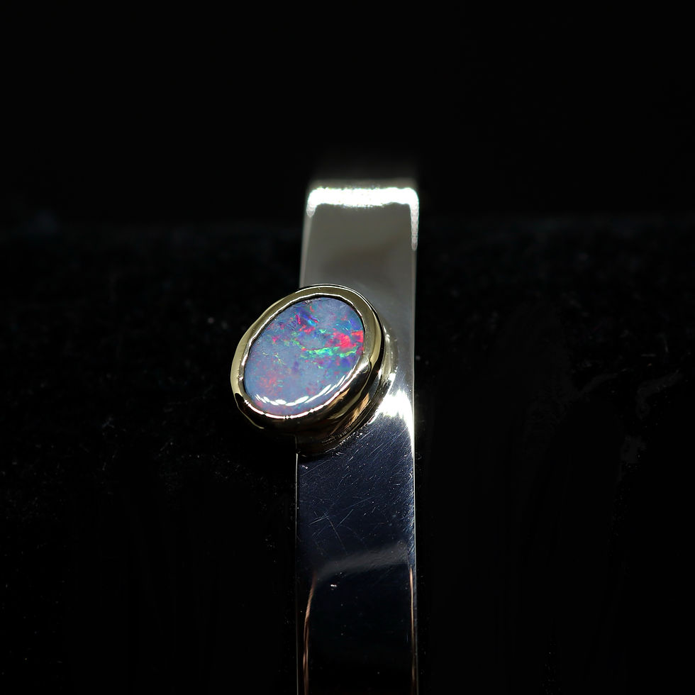 Thumbnail: Opal Touch Bangle Bracelet
