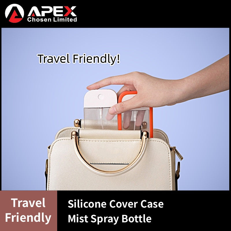 Thumbnail: PET-18# 50ml PET Travel-Friendly Mist Spray Bottle with Silicone Case Cover